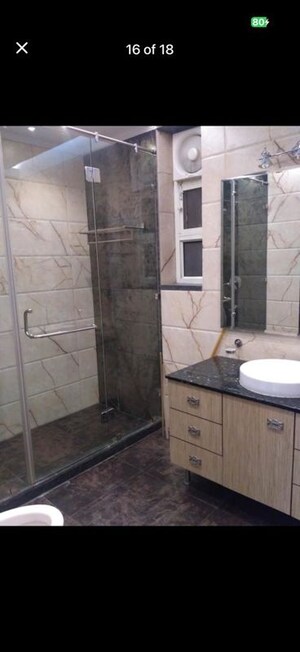 Bathroom in 2 BHK Apartment at Vasant Vihar – for Rent