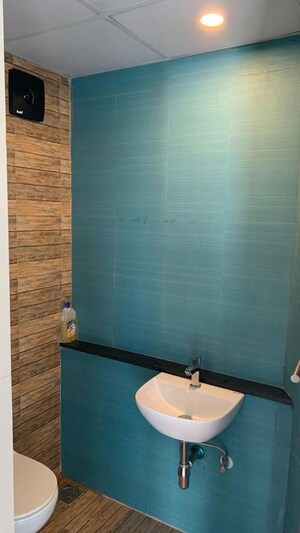 Bathroom in 1 BHK Apartment at Lodha Crown Quality Homes, Majiwada – for Rent