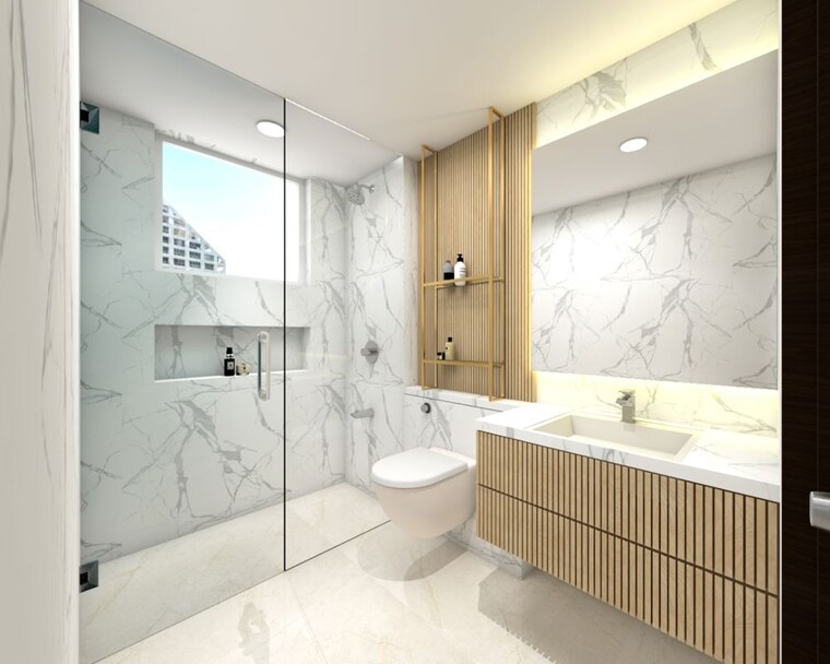Bathroom, godrej-meridien 3 Bedroom 2002 Sq.Ft. Apartment In Sector 106 Gurgaon 10222085