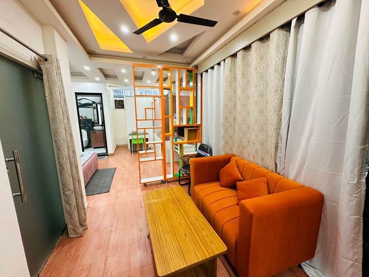 Living Room, orchid-island Studio 270 Sq.Ft. Builder Floor In Sector 51 Gurgaon 10222083