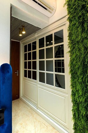 Balcony in 3 BHK Apartment at Runwal Elegante, Andheri West – for Rent