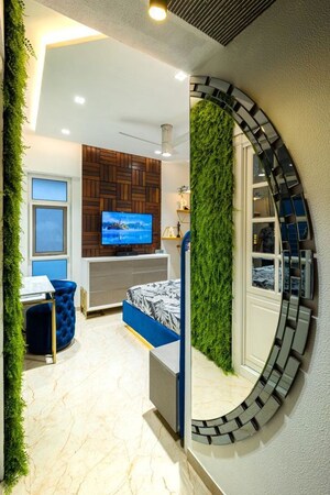 Balcony in 3 BHK Apartment at Runwal Elegante, Andheri West – for Rent