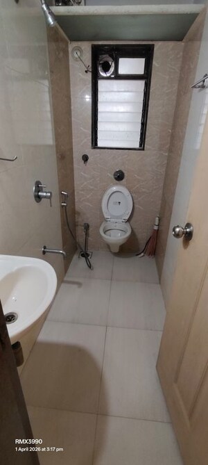 Bathroom in 1 BHK Apartment at Bhandup Subhakamana CHS, Bhandup East – for Rent