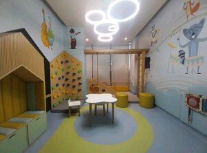 Living Room in Studio Apartment at M3M Skywalk, Sector 74 – for Sale