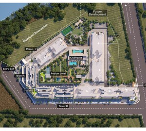 Master Plan in 3 BHK Apartment at Supreme Rivana, Punawale – for Sale