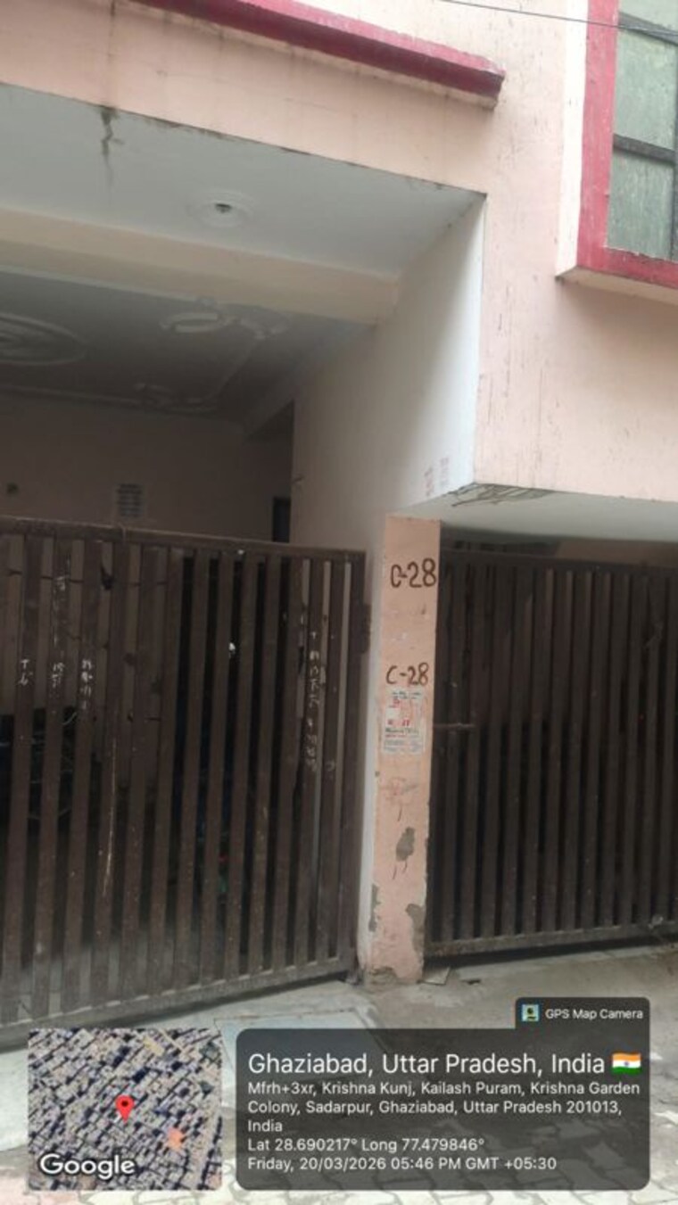Exterior View, govindpuram 3 Bedroom 1100 Sq.Ft. Builder Floor In Govindpuram Ghaziabad 10203387
