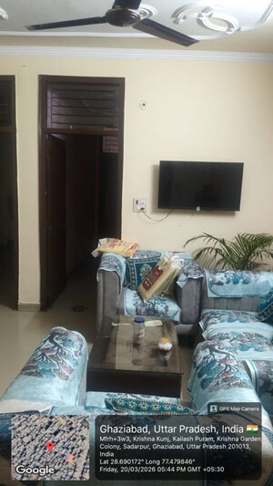 Living Room in 3 BHK Builder Floor at Govindpuram – for Sale