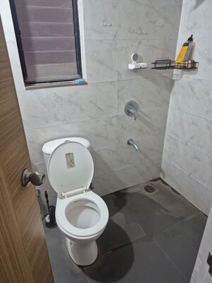 Bathroom in 2 BHK Builder Floor at Kumar Palaash A, Wadgaon Sheri – for Rent