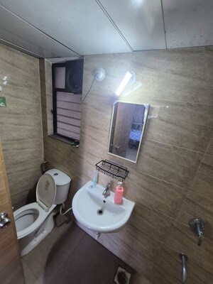 Bathroom in 2 BHK Builder Floor at Kumar Palaash A, Wadgaon Sheri – for Rent