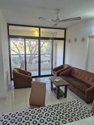 Living Room in 2 BHK Builder Floor at Kumar Palaash A, Wadgaon Sheri – for Rent