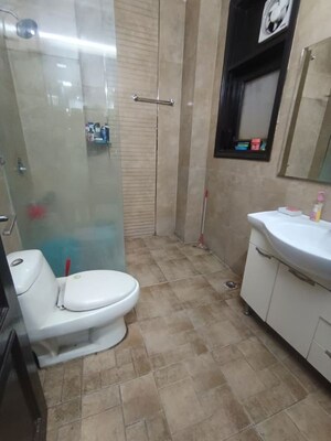 Bathroom in 3 BHK Builder Floor at Shivalik Colony – for Rent