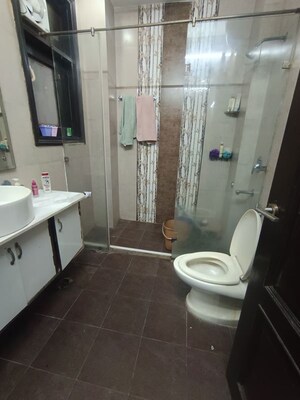 Bathroom in 3 BHK Builder Floor at Shivalik Colony – for Rent