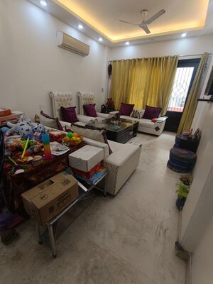 Living Room in 3 BHK Builder Floor at Shivalik Colony – for Rent