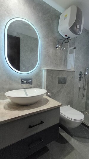 Bathroom in 4 BHK Builder Floor at RWA Residential Society Sector 46, Sector 46 – for Sale