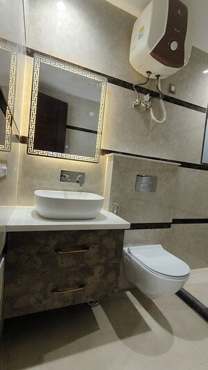 Bathroom in 4 BHK Builder Floor at RWA Residential Society Sector 46, Sector 46 – for Sale