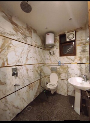 Bathroom in 2 BHK Builder Floor at Malviya Nagar – for Rent