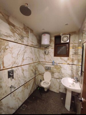 Bathroom in 2 BHK Builder Floor at Malviya Nagar – for Rent