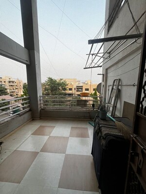Balcony in 2 BHK Apartment at Solitaire Co Op Housing Society Ltd, Dhanori – for Rent