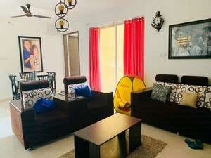 Living Room in 2 BHK Apartment at Goel Ganga Platino, Kharadi – for Rent