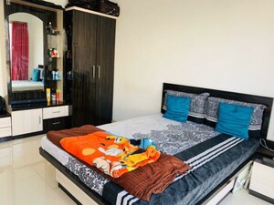 Bedroom in 2 BHK Apartment at Goel Ganga Platino, Kharadi – for Rent