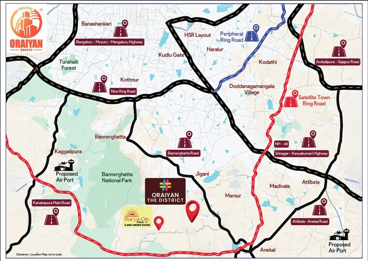 Map Location, electronic city phase i  1200 Sq.Ft. Plot In Electronic City Phase I Bangalore 10220595