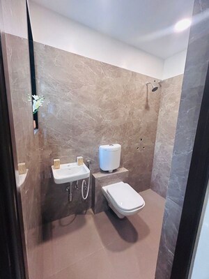 Bathroom in 1 BHK Apartment at Puranik Rumah Bali, Ghodbunder Road – for Sale