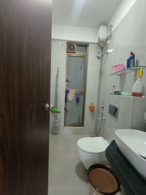 Bathroom in 2 BHK Apartment at Raymond Ten X Habitat, Pokhran Road No Two – for Rent