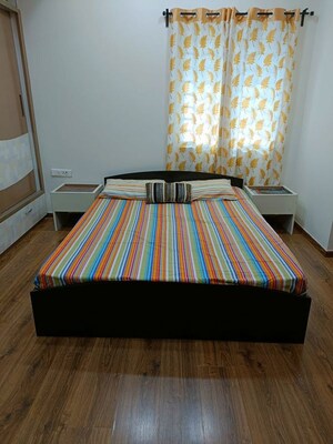 Bedroom in 3 BHK Apartment at Rajapushpa Regalia, Kokapet – for Rent