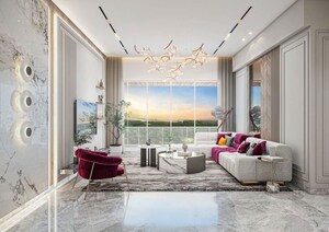 Living Room in 3 BHK Apartment at Godrej Horizon Wadala, Wadala – for Sale