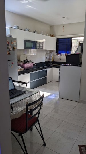 Kitchen in 3 BHK Apartment at Rahul Towers, Kothrud – for Rent