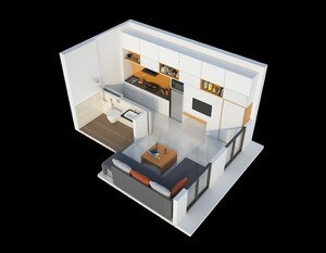 Furnished Amenities in 1 BHK Apartment at Marathon NeoSkies, Utkarsh Nagar – for Sale