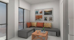 Living Room in 1 BHK Apartment at Marathon NeoSkies, Utkarsh Nagar – for Sale