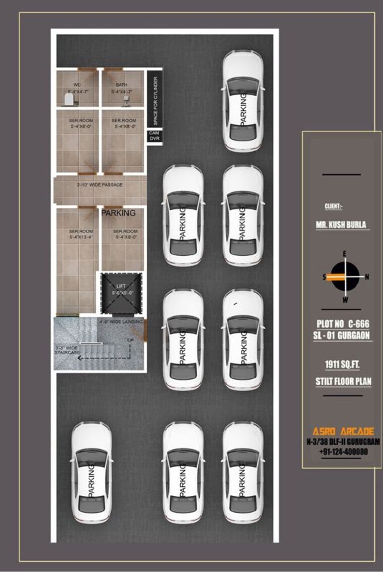 Floor Plan, south city 1 3 Bedroom 1800 Sq.Ft. Builder Floor In South City 1 Gurgaon 10222963
