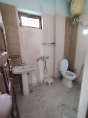 Bathroom in 1 BHK Builder Floor at Carterpuri Village – for Rent