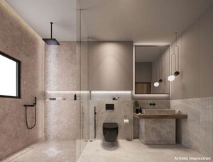 Bathroom in 4 BHK Apartment at Kabra Dvayam, Worli – for Sale