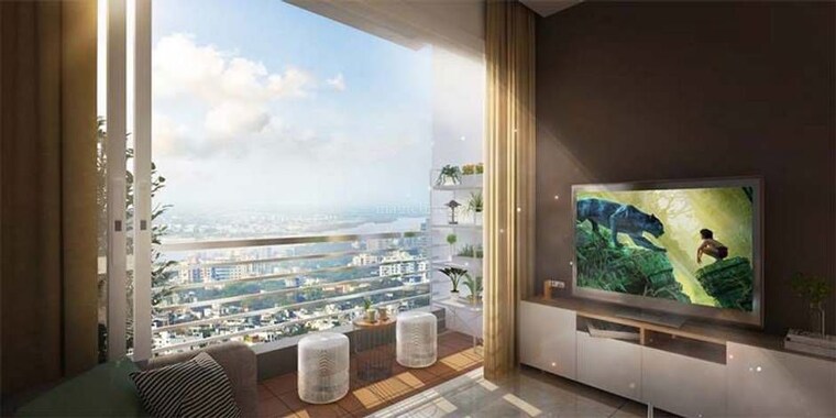 Living Room, ambuja-uddipa-the-condoville 3 Bedroom 1116 Sq.Ft. Apartment In Sinthi Kolkata 10223107