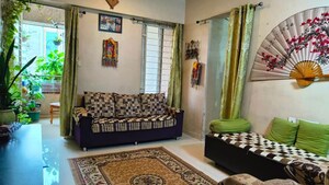 Living Room in 2 BHK Apartment at Ganga Arcadia, Kharadi – for Rent