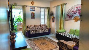 Living Room in 2 BHK Apartment at Ganga Arcadia, Kharadi – for Rent