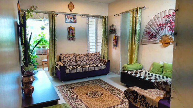 Living Room, ganga-arcadia 2 Bedroom 980 Sq.Ft. Apartment In Kharadi Pune 10223052