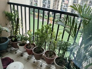 Balcony in 2 BHK Apartment at Gaur City 5th Avenue, Sector 4 Greater Noida – for Rent