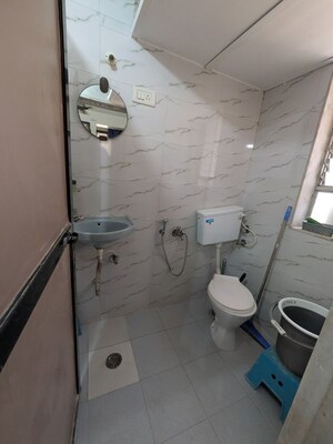 Washroom in 1 BHK Apartment at Nilgiri Gardens, Nerul – for Rent