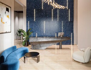 Living Room in 3 BHK Apartment at Eon One, Prabhadevi – for Sale