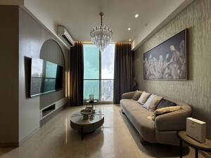 Living Room in 3 BHK Apartment at Marathon Monte South, Byculla West – for Sale