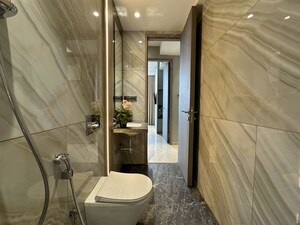 Bathroom in 3 BHK Apartment at Marathon Monte South, Byculla West – for Sale