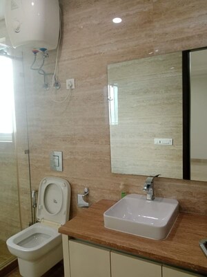 Bathroom in 3 BHK Builder Floor at Safdarjung Enclave – for Rent