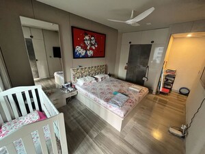 Bedroom in 3 BHK Apartment at Lodha World Crest, Worli – for Rent