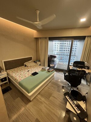 Bedroom in 3 BHK Apartment at Lodha World Crest, Worli – for Rent