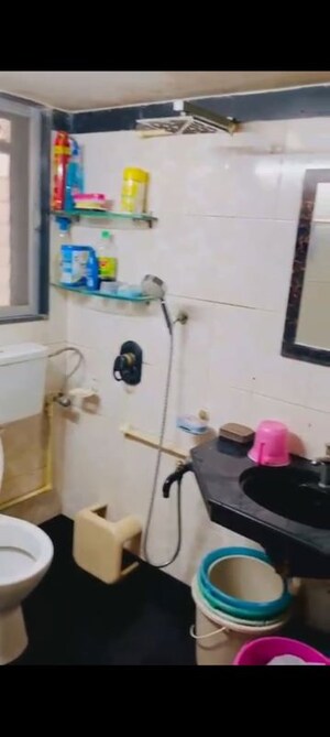 Bathroom in 1 BHK Builder Floor at Ghatkopar East – for Rent