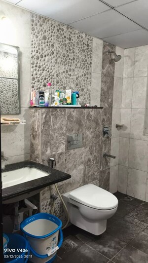 Bathroom in 3 BHK Apartment at Pashmina Waterfront, Old Madras Road – for Rent