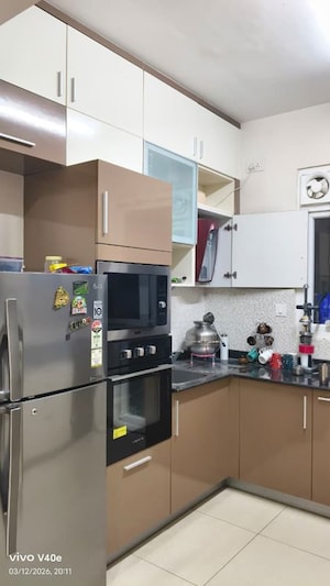 Kitchen in 3 BHK Apartment at Pashmina Waterfront, Old Madras Road – for Rent